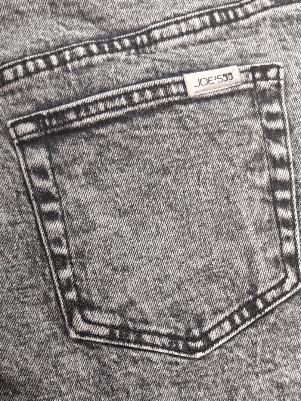 Joe's Jeans Leah High-Rise Distressed Denim Skirt Front Slit Acid Gray Size 32 - Picture 5 of 9